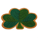 Happy St. Patrick's Day Shamrock Shaped Coir Mat