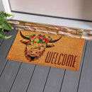 Highland Cow Welcome Coir Mat