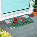 Sweet Cardinal Couple Coir Mat