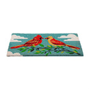 Sweet Cardinal Couple Coir Mat