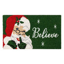 Traditional Santa Portrait Coir Mat