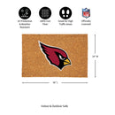 Arizona Cardinals Large Full Color Coir Mat, 36"x24"
