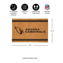 Arizona Cardinals Large One Color Coir Mat, 36"x24"