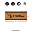 Arizona Cardinals Extra Large One Color Coir Mat, 60"x24"