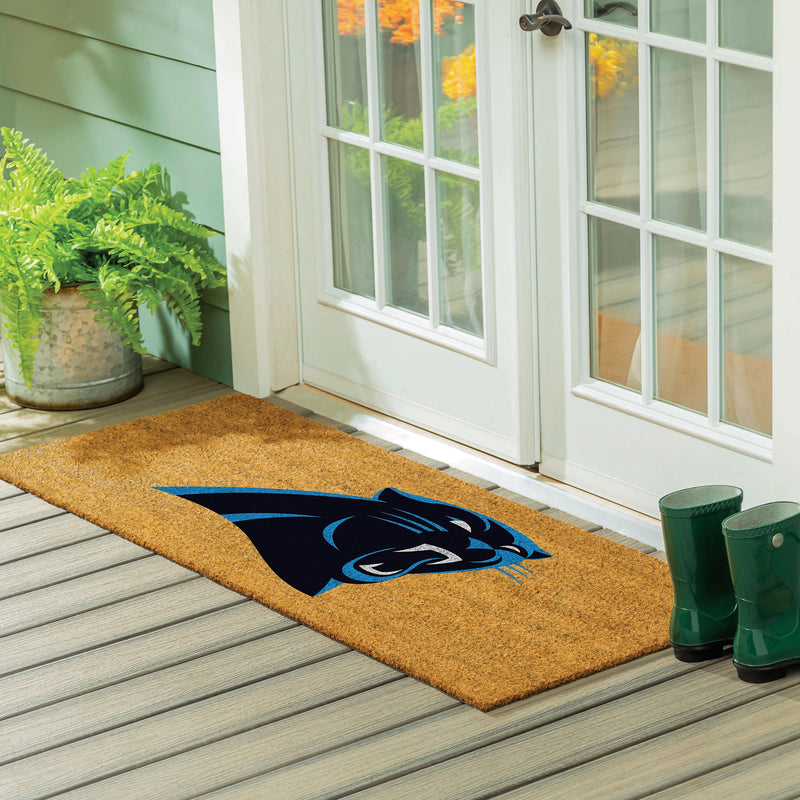 Carolina Panthers Extra Large Full Color Coir Mat, 60"x24"