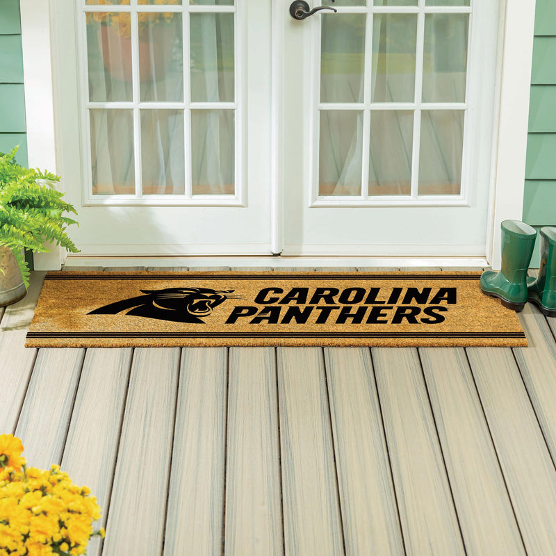 Carolina Panthers Extra Large One Color Coir Mat, 60"x24"