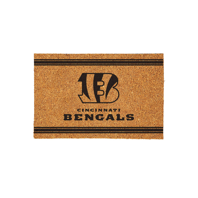 Cincinnati Bengals Large One Color Coir Mat, 36"x24"