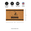 Cleveland Browns Large One Color Coir Mat, 36"x24"