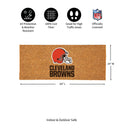 Cleveland Browns Extra Large Full Color Coir Mat, 60"x24"
