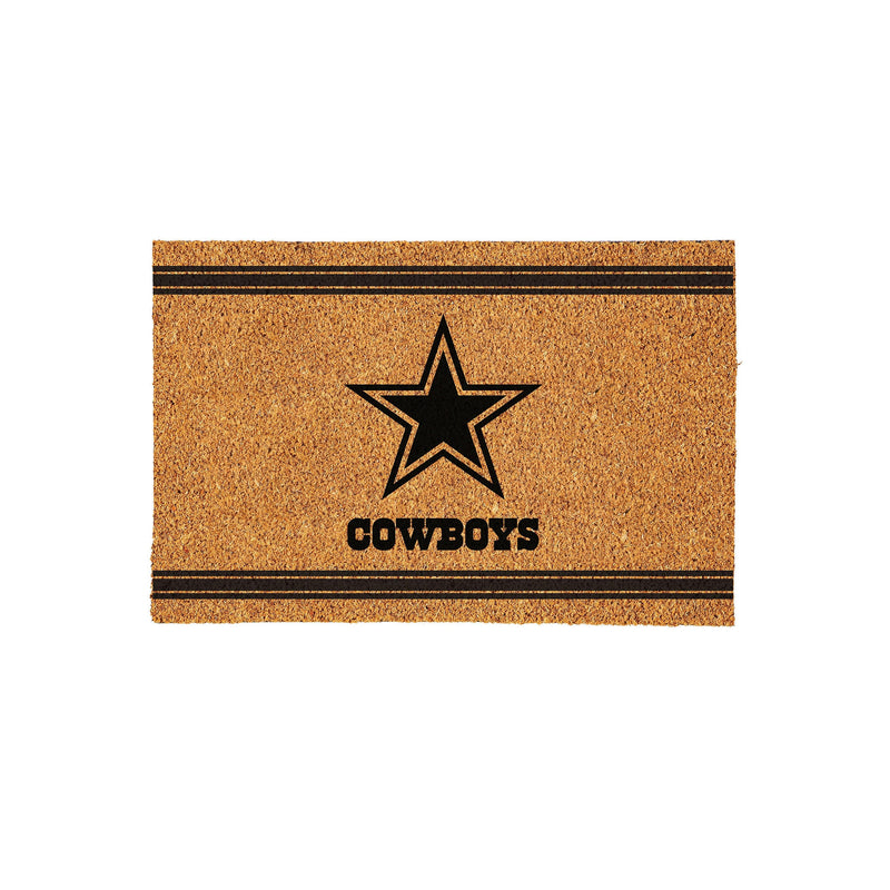 Dallas Cowboys Large One Color Coir Mat, 36"x24"