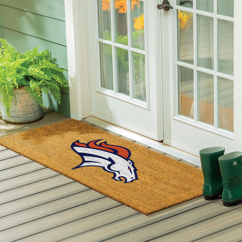 Denver Broncos Extra Large Full Color Coir Mat, 60"x24"