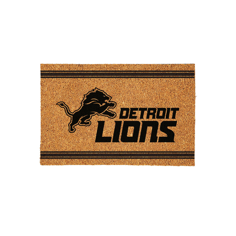 Detroit Lions Large One Color Coir Mat, 36"x24"