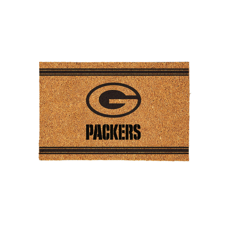 Green Bay Packers Large One Color Coir Mat, 36"x24"