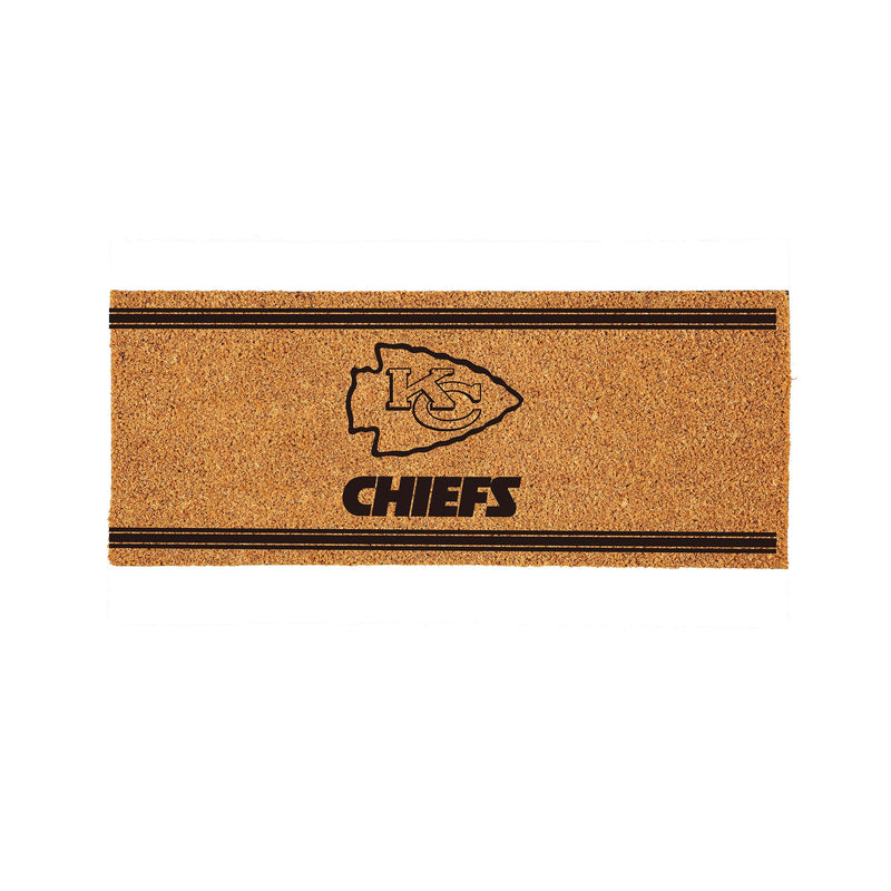 Kansas City Chiefs Extra Large One Color Coir Mat, 60"x24"