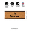 Minnesota Vikings Extra Large One Color Coir Mat, 60"x24"