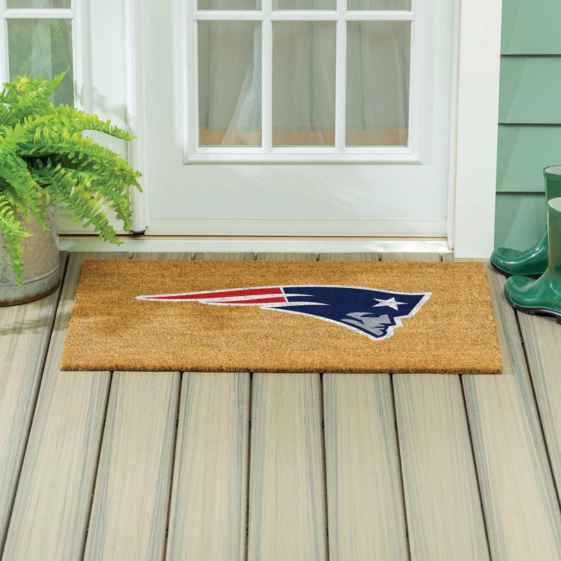 New England Patriots Large Full Color Coir Mat, 36"x24"