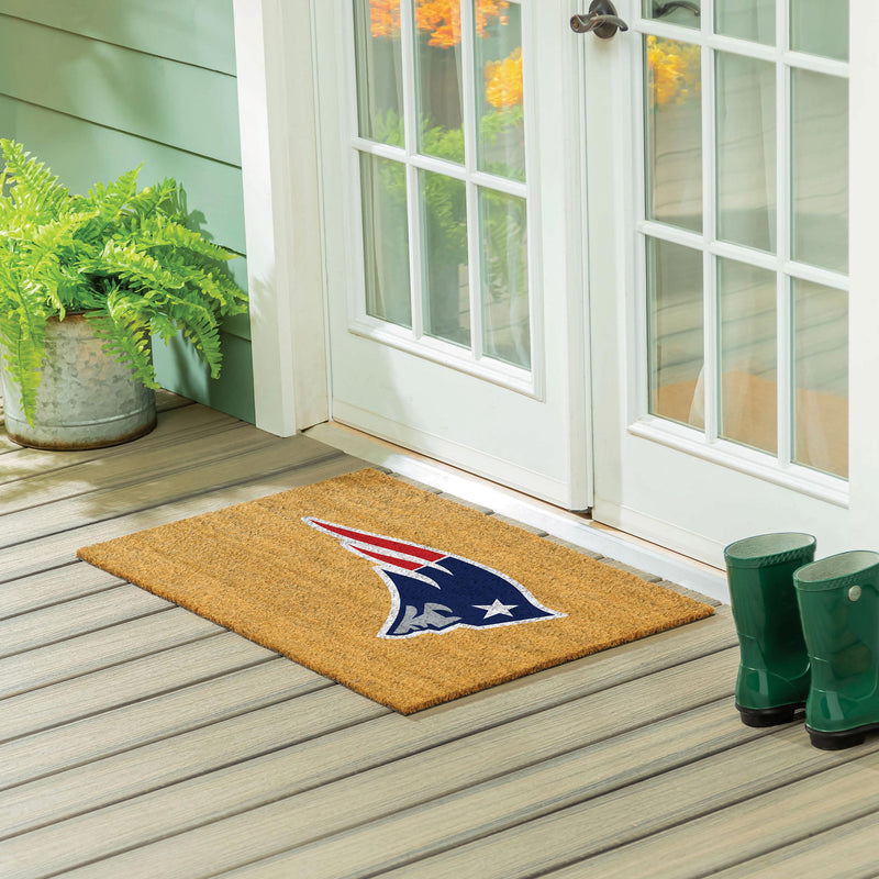 New England Patriots Large Full Color Coir Mat, 36"x24"