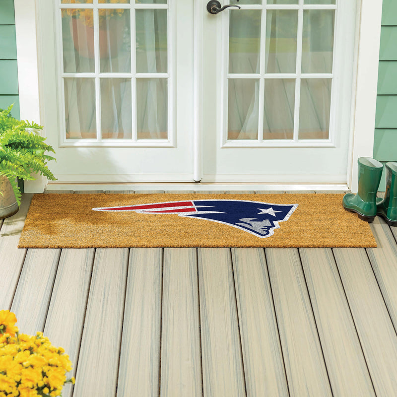 New England Patriots Extra Large Full Color Coir Mat, 60"x24"