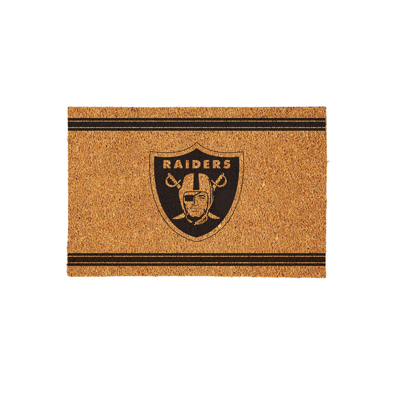 Las Vegas Raiders Large One Color Coir Mat, 36"x24"