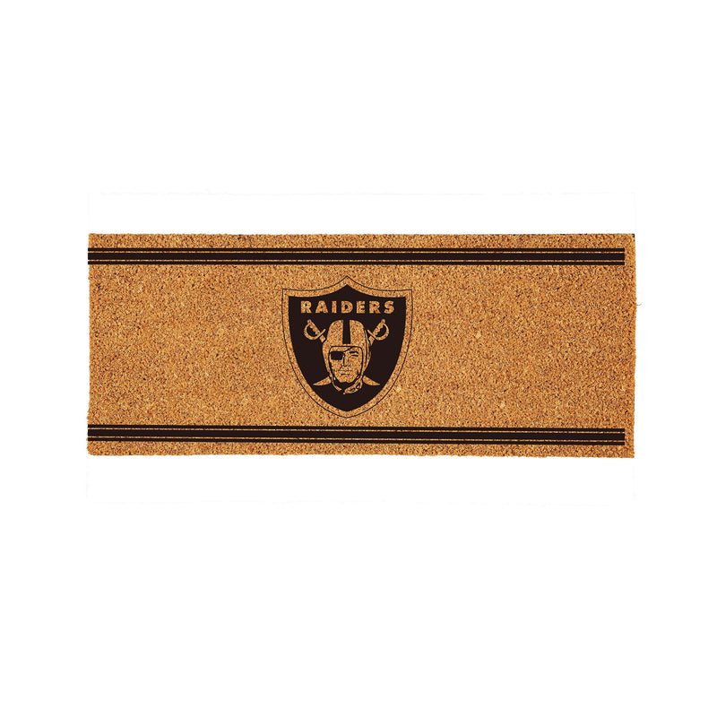 Las Vegas Raiders Extra Large One Color Coir Mat, 60"x24"