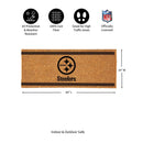Pittsburgh Steelers Extra Large One Color Coir Mat, 60"x24"