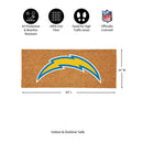Los Angeles Chargers Extra Large Full Color Coir Mat, 60"x24"
