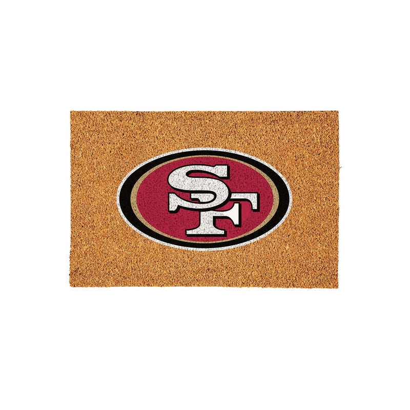 San Francisco 49ers Large Full Color Coir Mat, 36"x24"