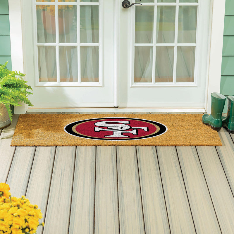 San Francisco 49ers Extra Large Full Color Coir Mat, 60"x24"