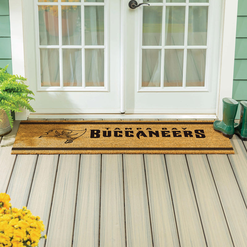 Tampa Bay Buccaneers Extra Large One Color Coir Mat, 60"x24"