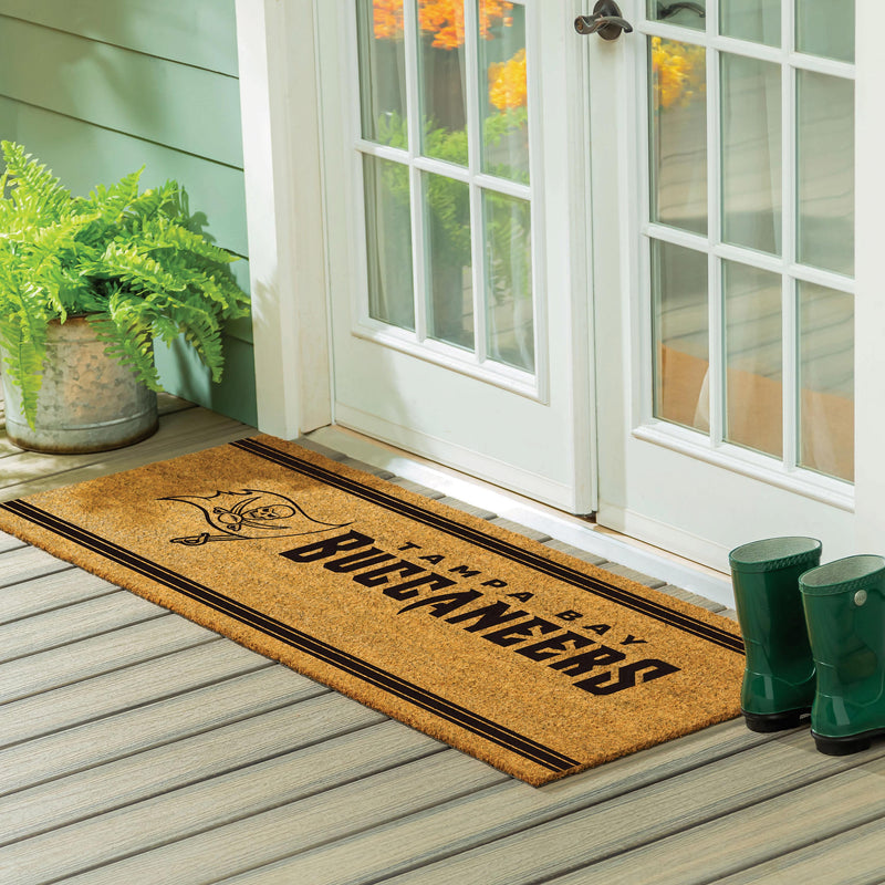 Tampa Bay Buccaneers Extra Large One Color Coir Mat, 60"x24"
