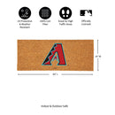 Arizona Diamondbacks Extra Large Full Color Coir Mat, 60"x24"