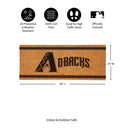Arizona Diamondbacks Extra Large One Color Coir Mat, 60"x24"