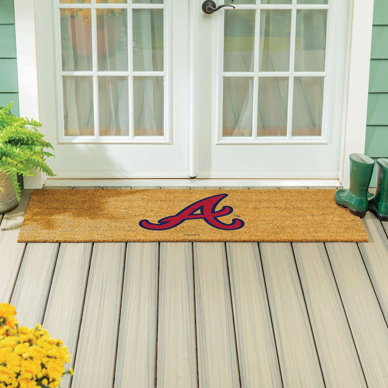 Atlanta Braves Extra Large Full Color Coir Mat, 60"x24"