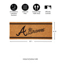 Atlanta Braves Extra Large One Color Coir Mat, 60"x24"