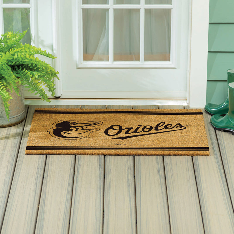 Baltimore Orioles Large One Color Coir Mat, 36"x24"