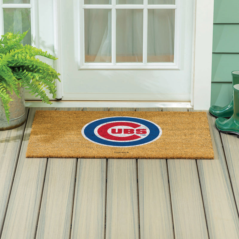 Chicago Cubs Large Full Color Coir Mat, 36"x24"