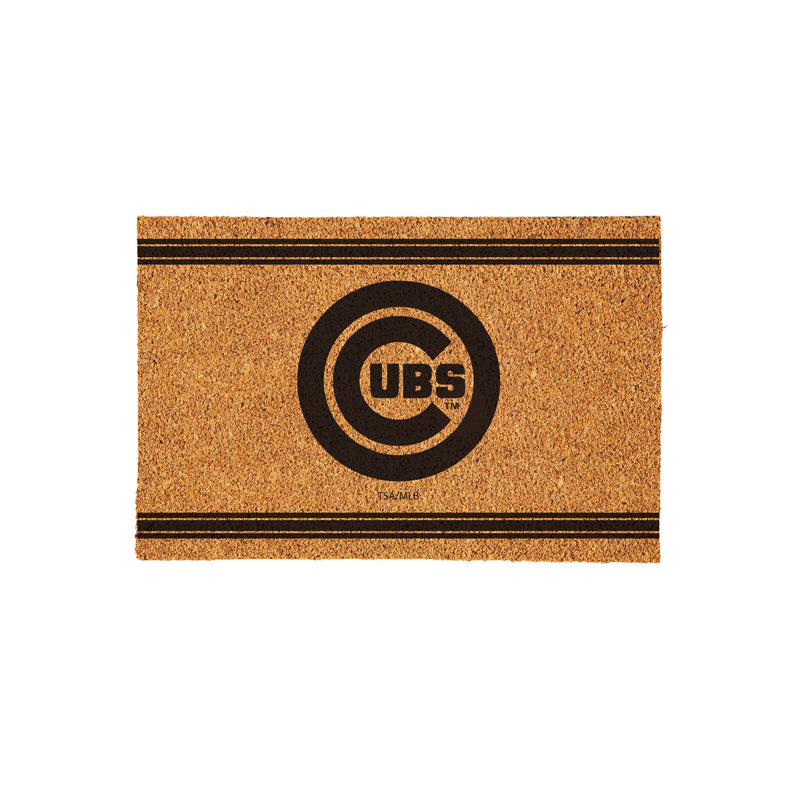Chicago Cubs Large One Color Coir Mat, 36"x24"