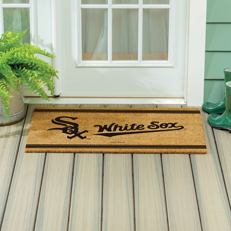 Chicago White Sox Large One Color Coir Mat, 36"x24"