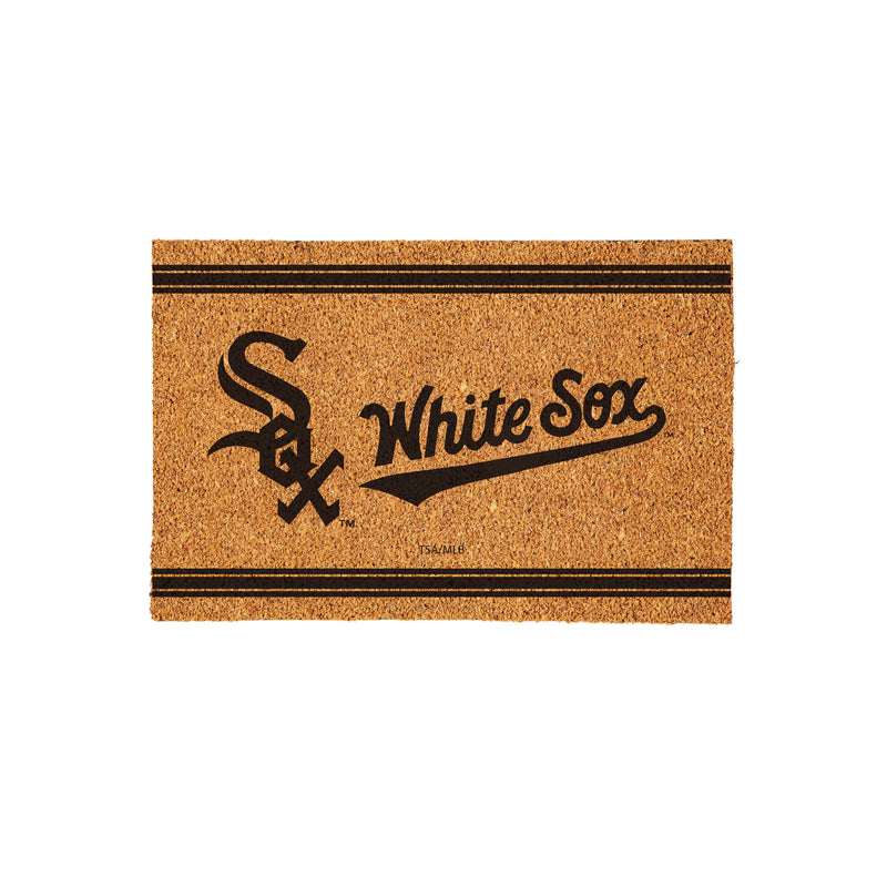 Chicago White Sox Large One Color Coir Mat, 36"x24"