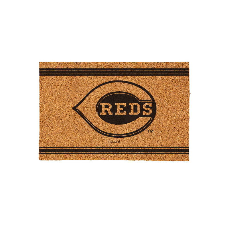 Cincinnati Reds Large One Color Coir Mat, 36"x24"