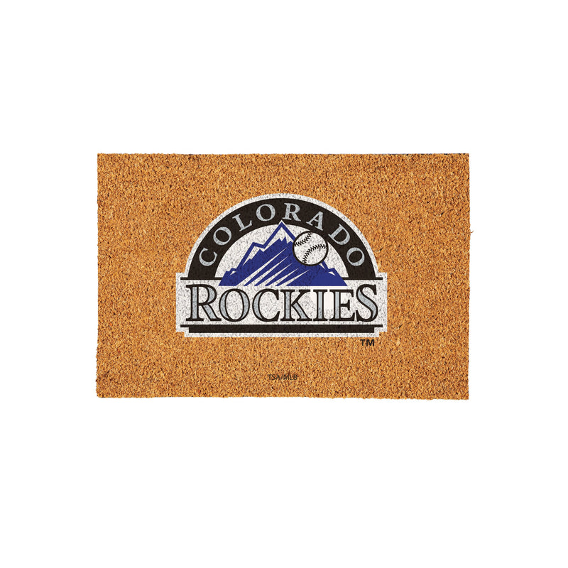 Colorado Rockies Large Full Color Coir Mat, 36"x24"