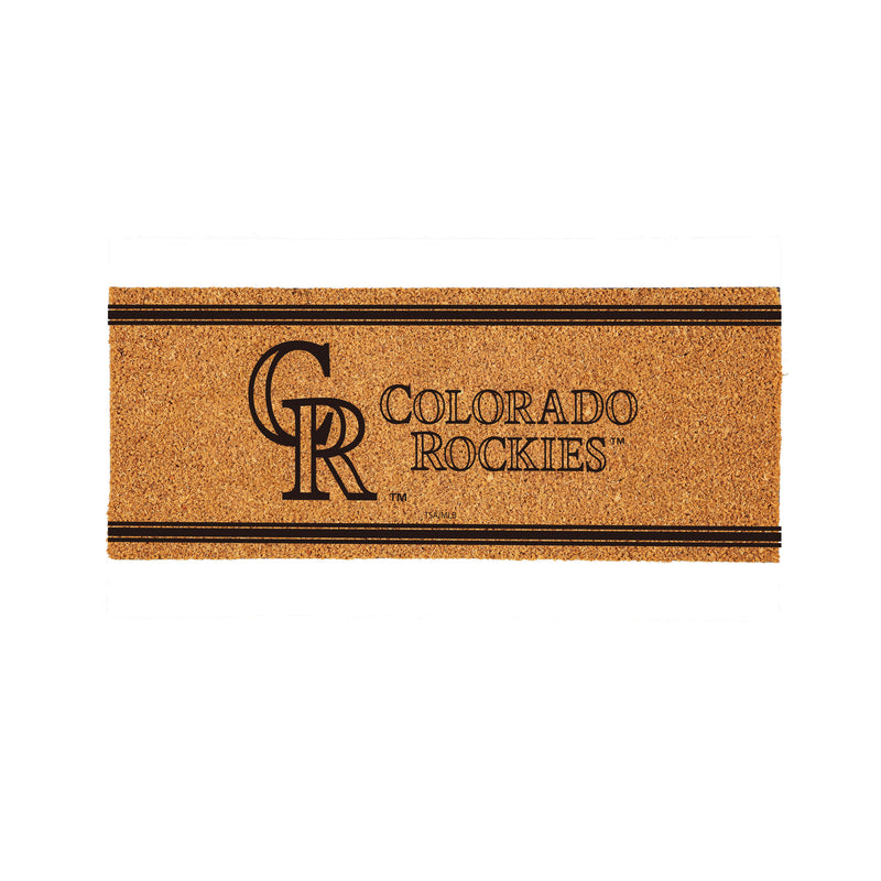 Colorado Rockies Extra Large One Color Coir Mat, 60"x24"