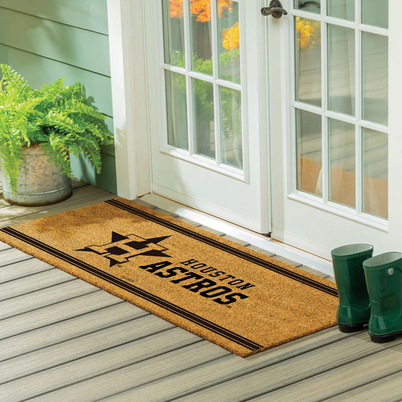 Houston Astros Extra Large One Color Coir Mat, 60"x24"