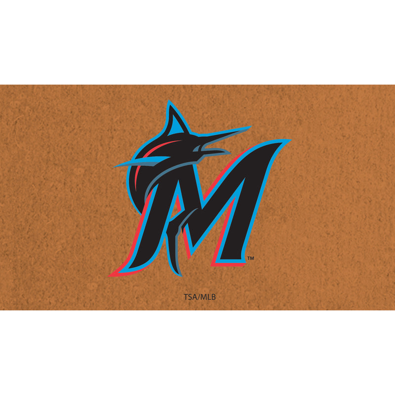 Miami Marlins Coir Mat 16"x28"