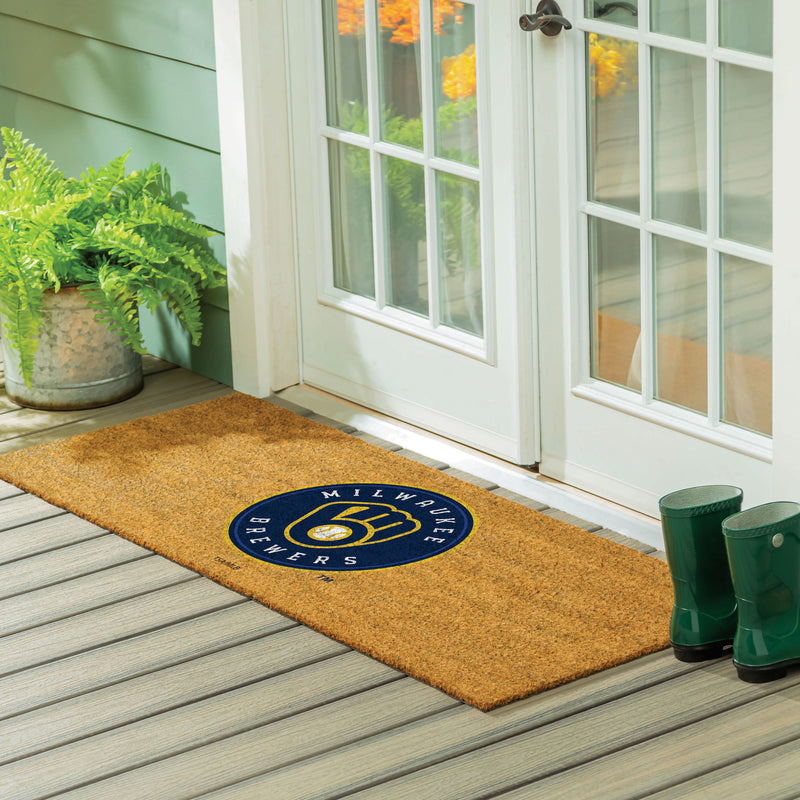 Milwaukee Brewers Extra Large Full Color Coir Mat, 60"x24"