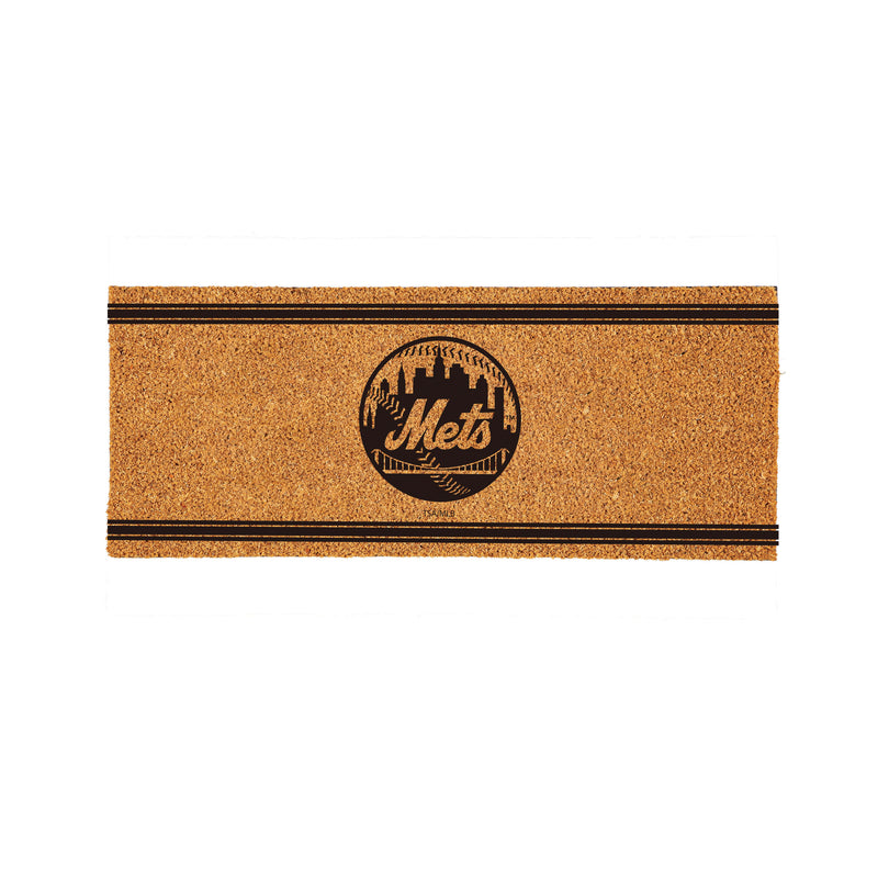 New York Mets Extra Large One Color Coir Mat, 60"x24"