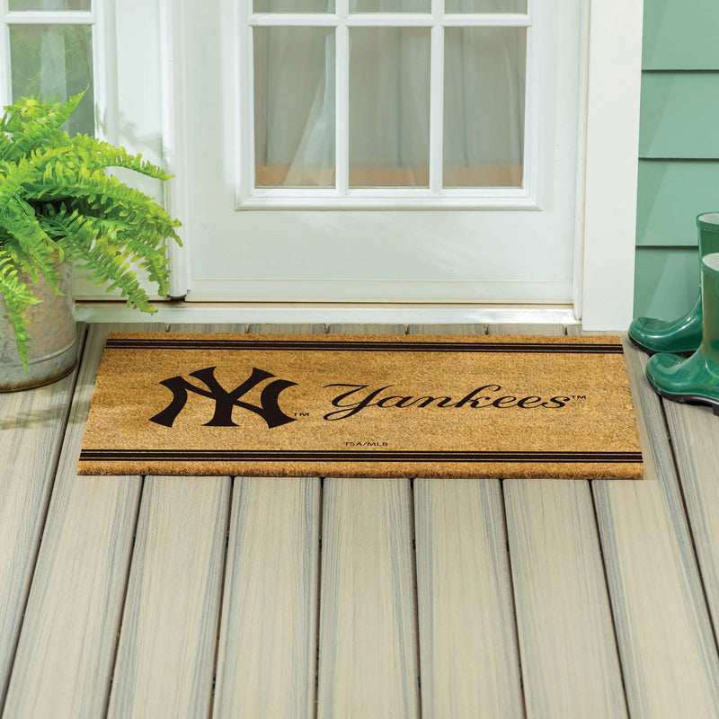 New York Yankees Large One Color Coir Mat, 36"x24"