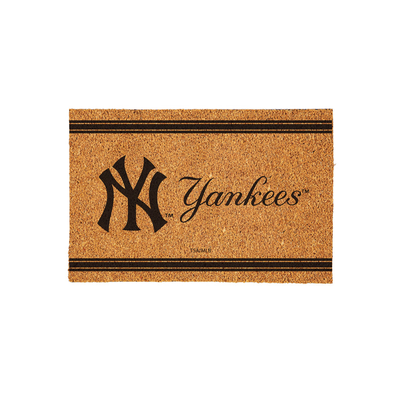 New York Yankees Large One Color Coir Mat, 36"x24"