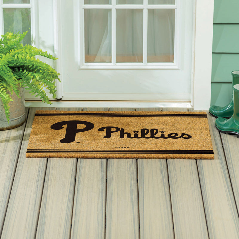 Philadelphia Phillies Large One Color Coir Mat, 36"x24"