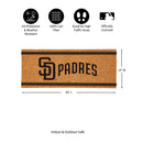 San Diego Padres Extra Large One Color Coir Mat, 60"x24"